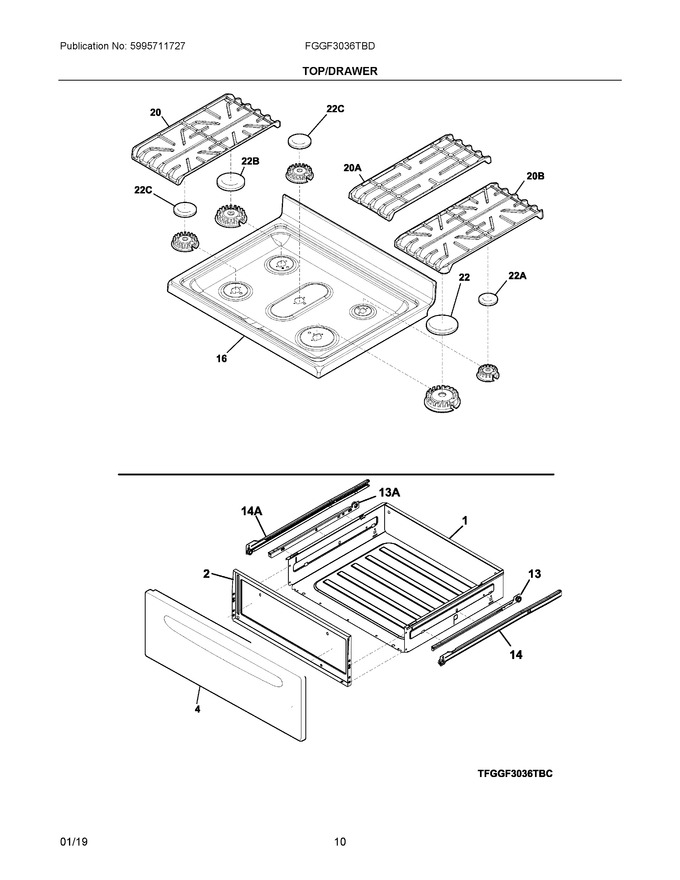 Diagram for FGGF3036TBD