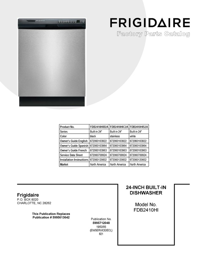 Diagram for FDB2410HIS2A