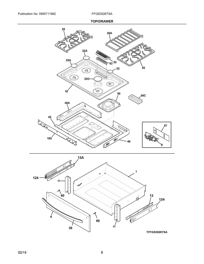 Diagram for FFGS3026TSA