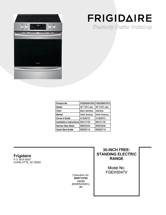 Diagram for FGEH3047VFA