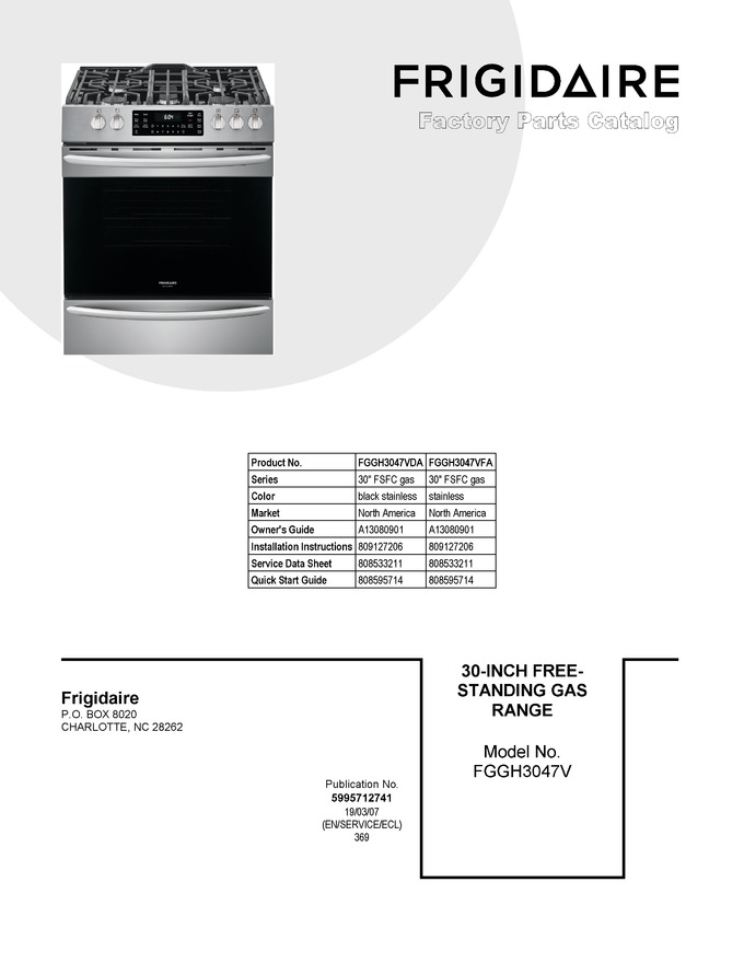 Diagram for FGGH3047VFA