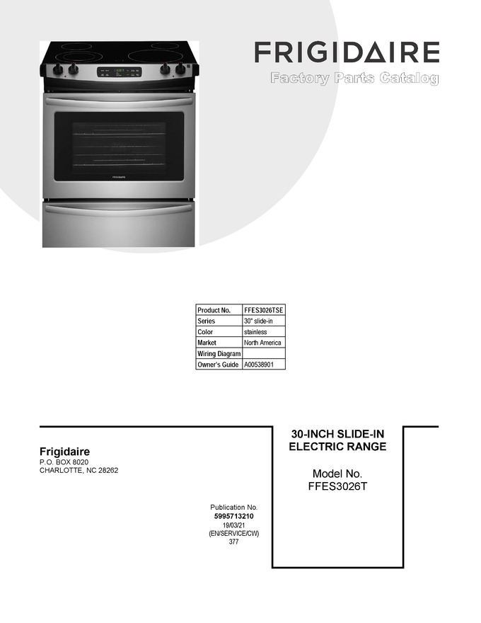 Diagram for FFES3026TSE