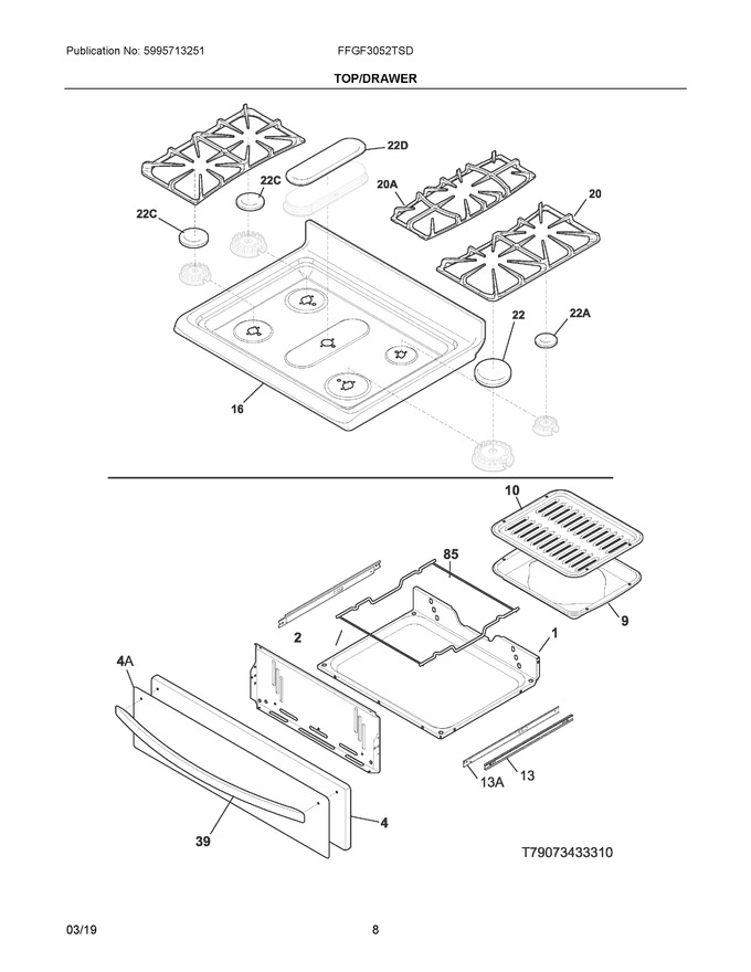 Diagram for FFGF3052TSD