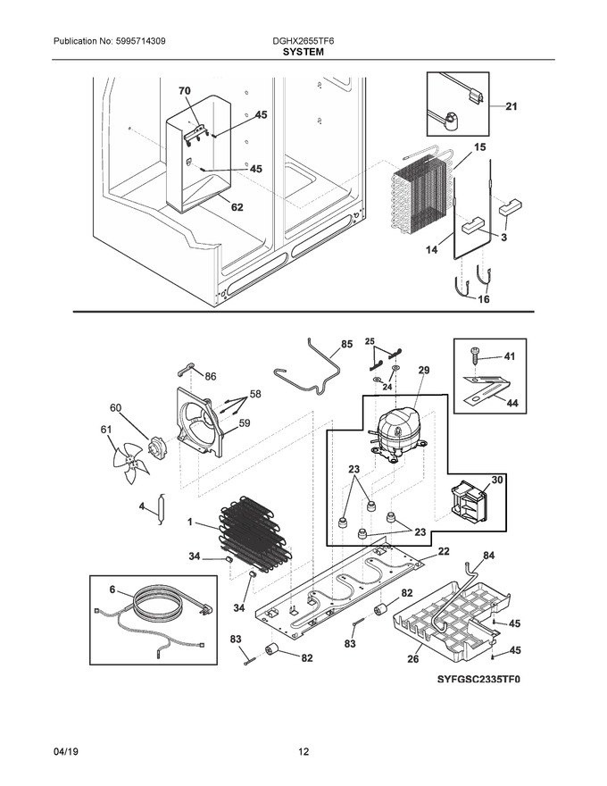 Diagram for DGHX2655TF6
