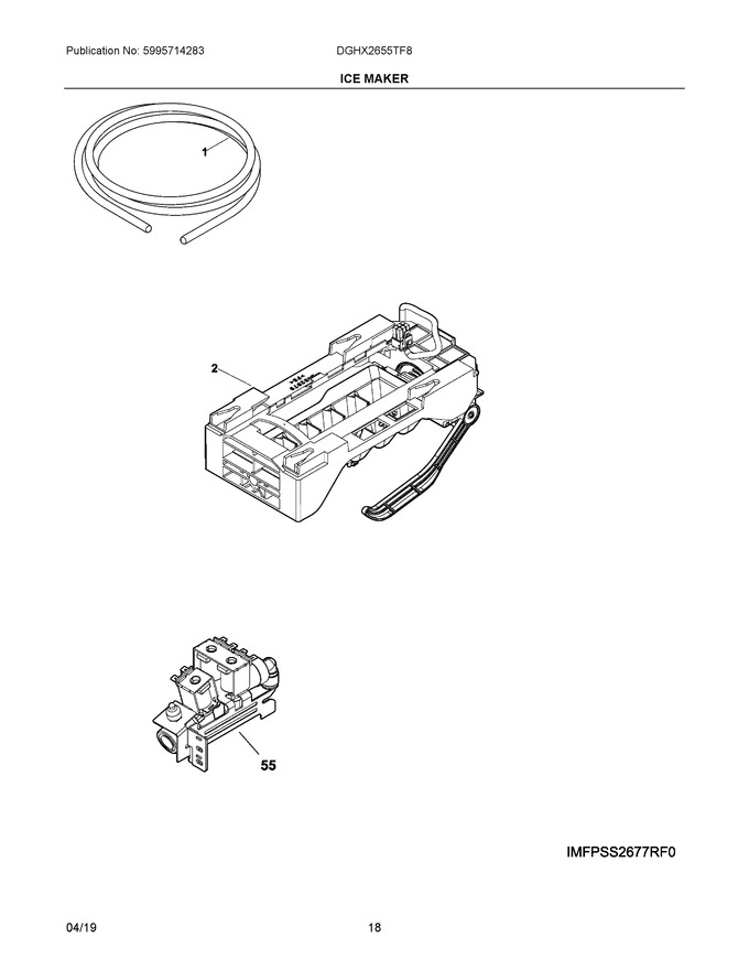 Diagram for DGHX2655TF8