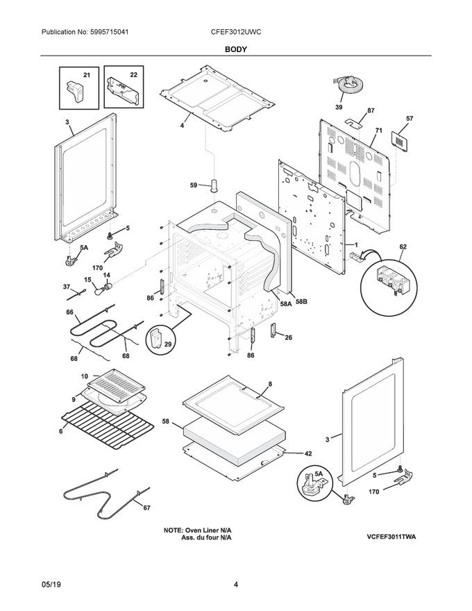 Diagram for CFEF3012UWC