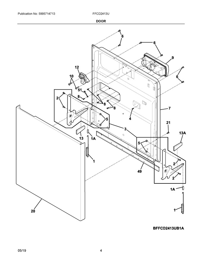 Diagram for FFCD2413UW2A