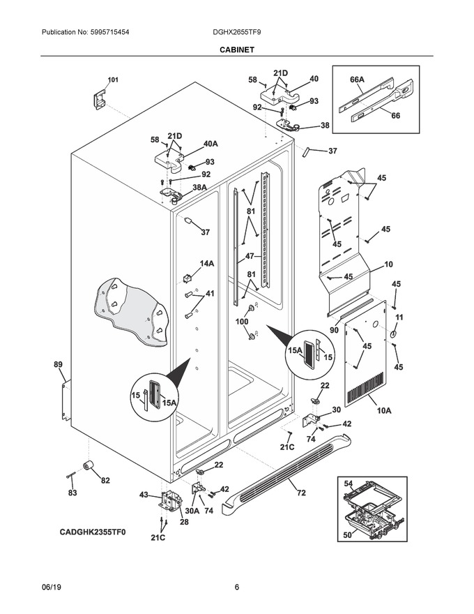 Diagram for DGHX2655TF9