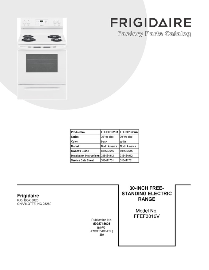 Diagram for FFEF3016VBA