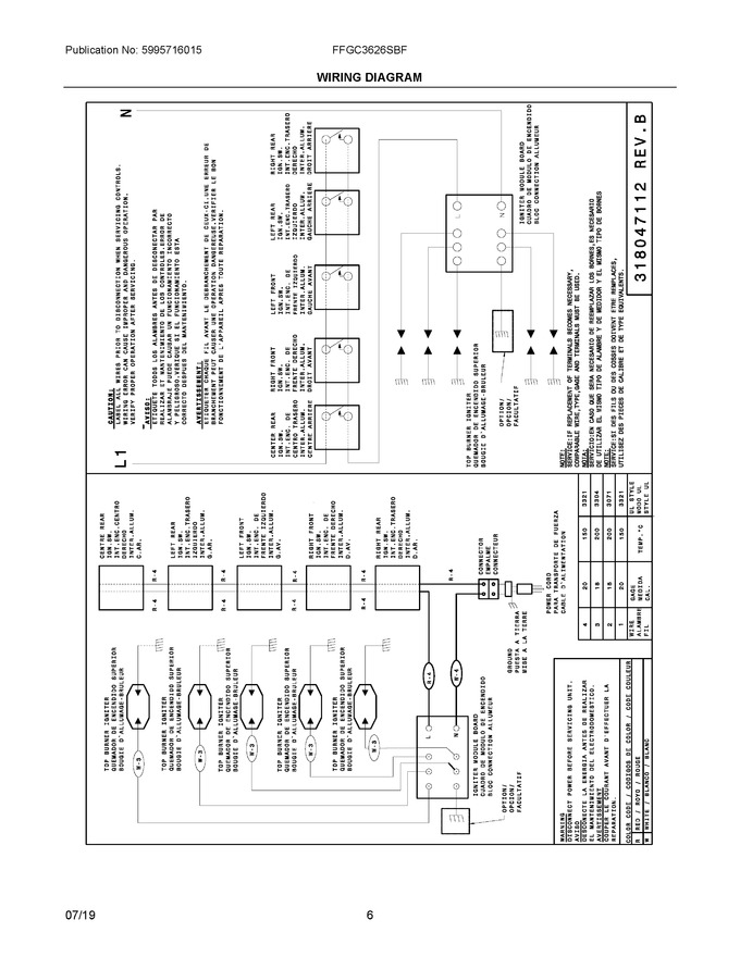 Diagram for FFGC3626SBF