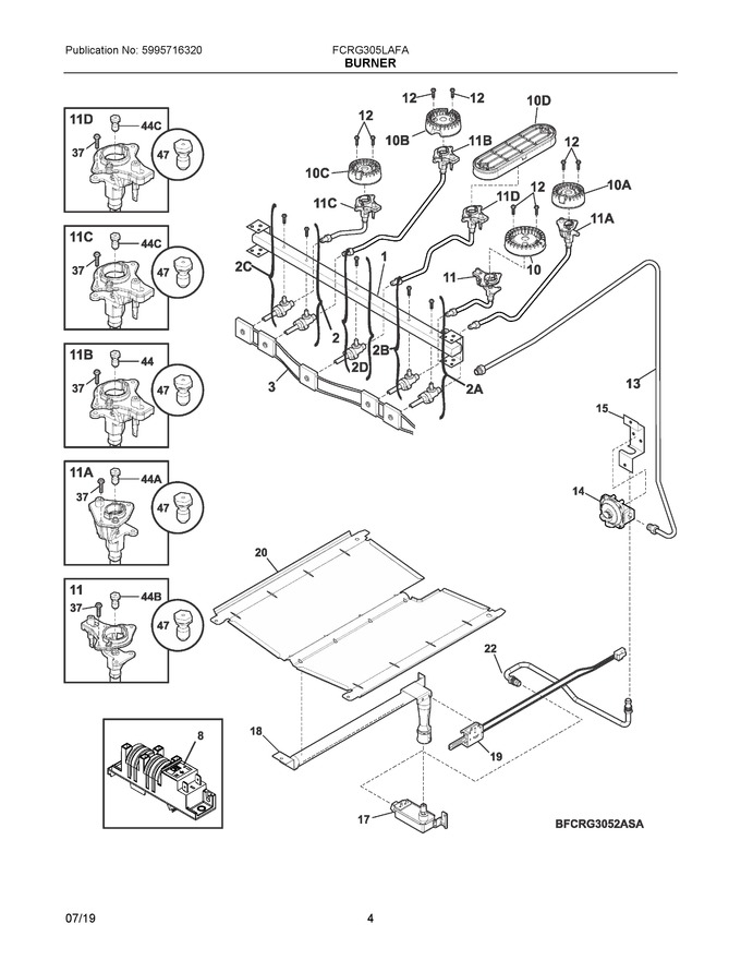 Diagram for FCRG305LAFA
