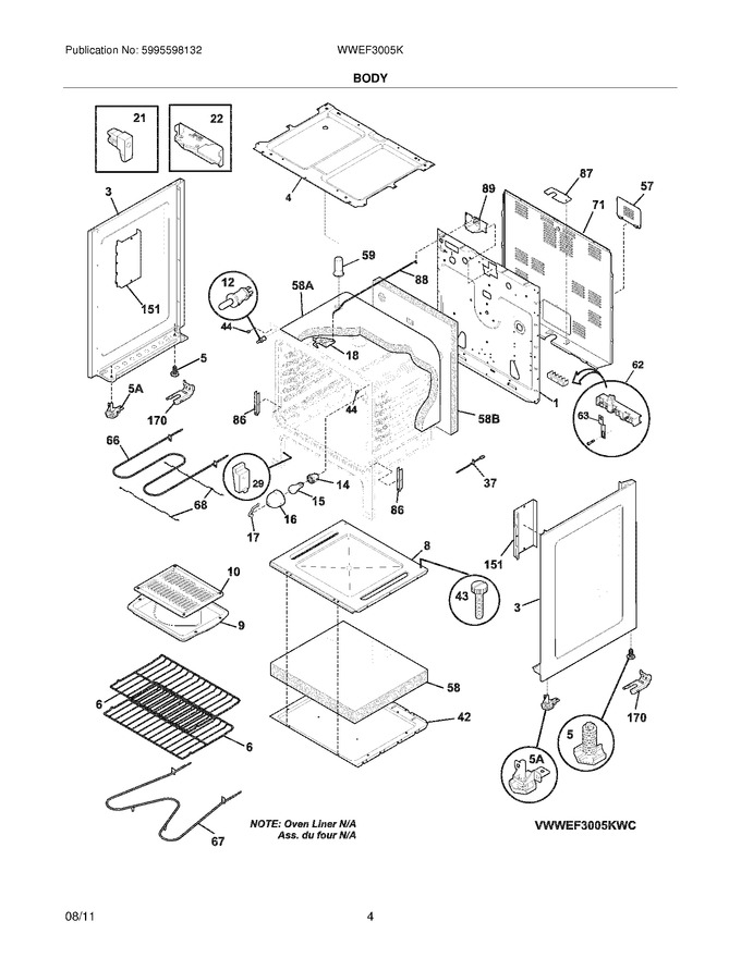 Diagram for WWEF3005KWD
