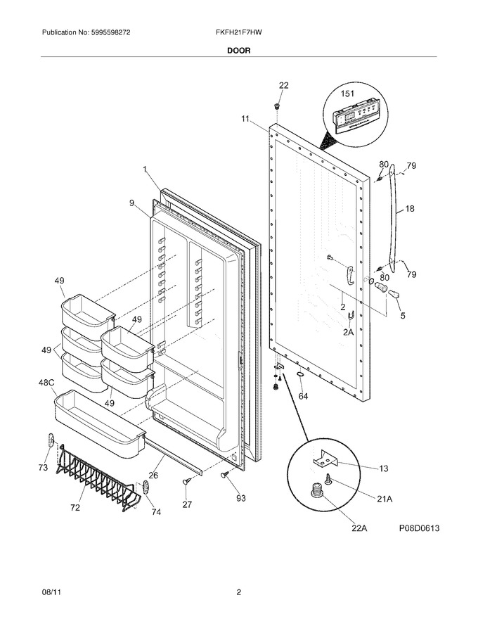 Diagram for FKFH21F7HWC