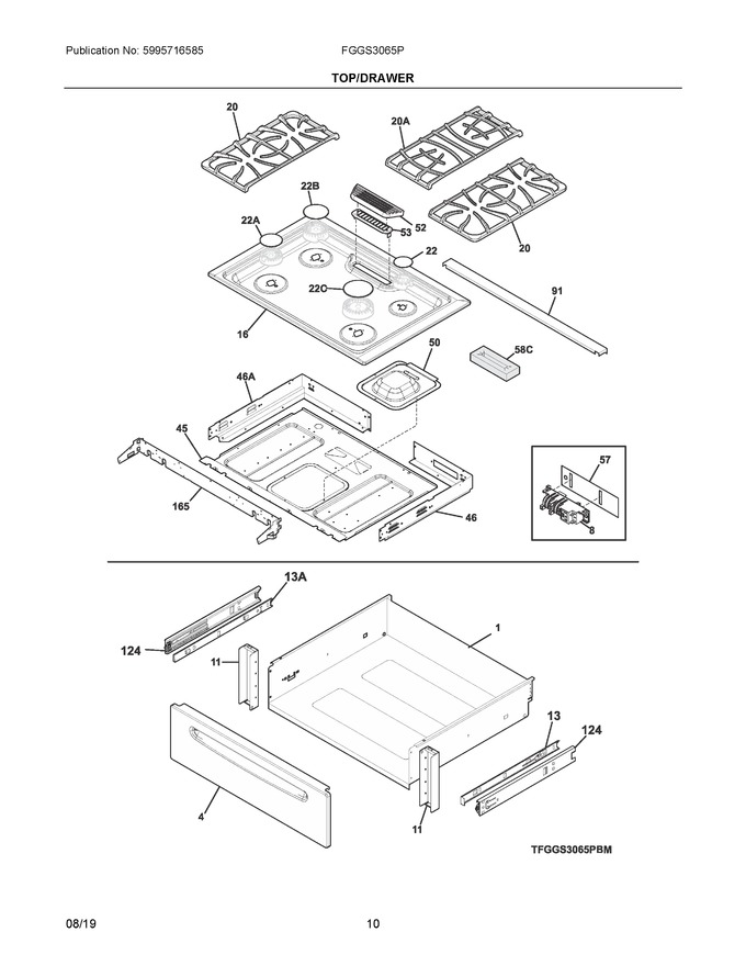 Diagram for FGGS3065PBM