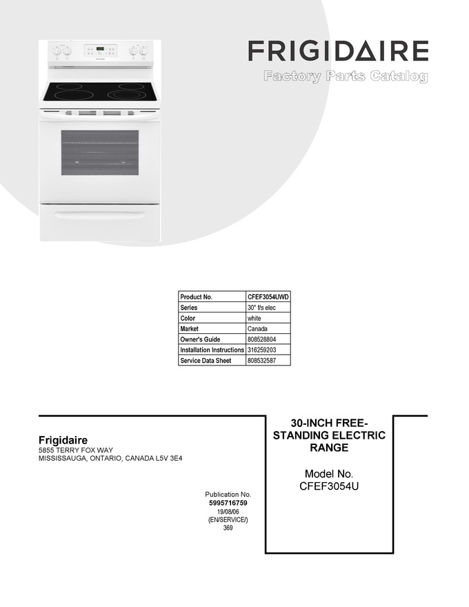 Diagram for CFEF3054UWD