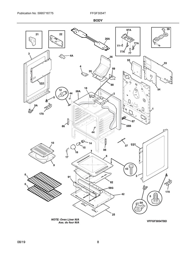 Diagram for FFGF3054TWE