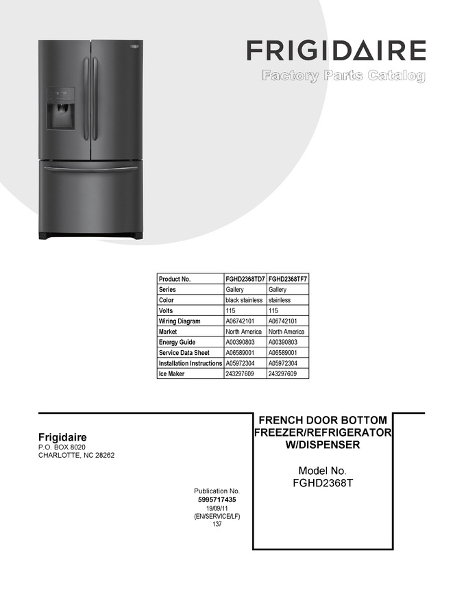 Diagram for FGHD2368TF7
