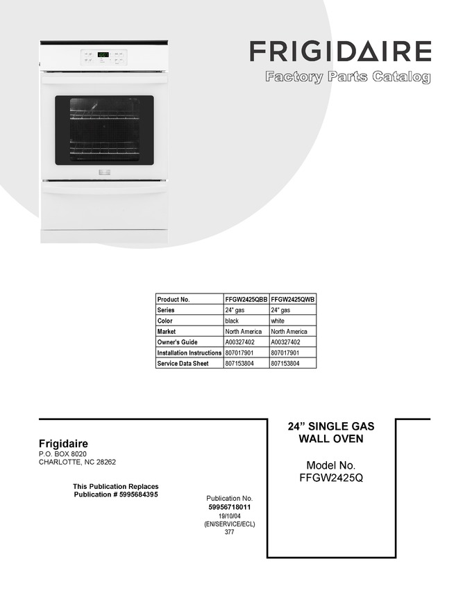 Diagram for FFGW2425QWB