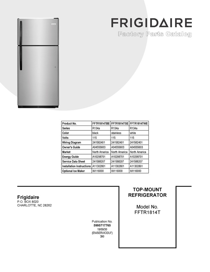 Diagram for FFTR1814TSE
