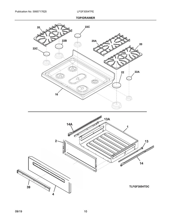 Diagram for LFGF3054TFE