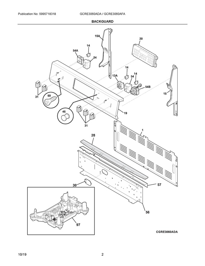 Diagram for GCRE3060ADA