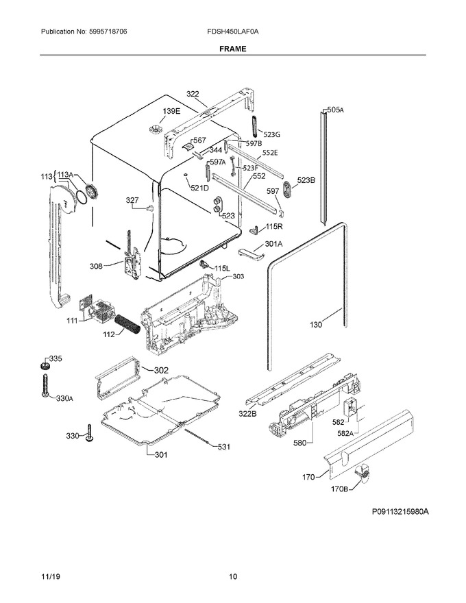 Diagram for FDSH450LAF0A