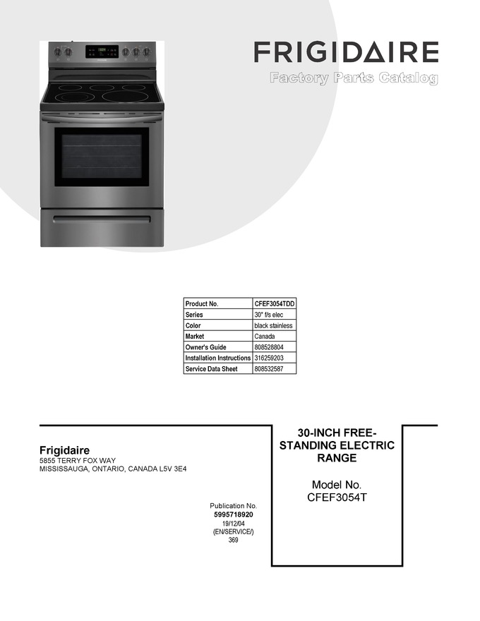 Diagram for CFEF3054TDD