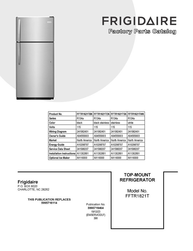 Diagram for FFTR1821TW6