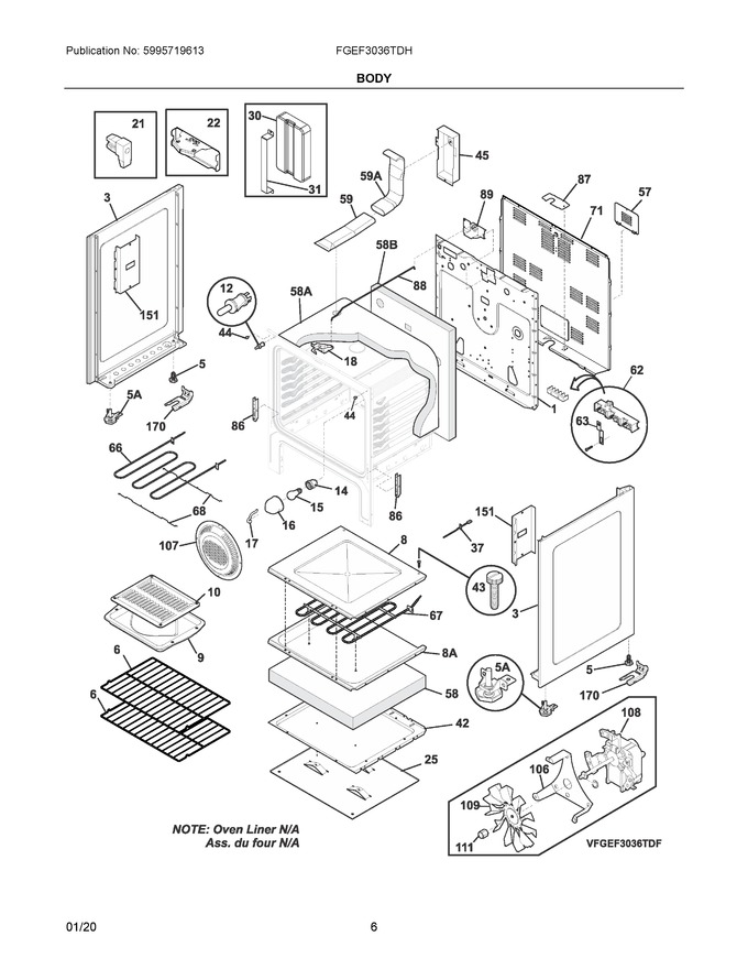 Diagram for FGEF3036TDH