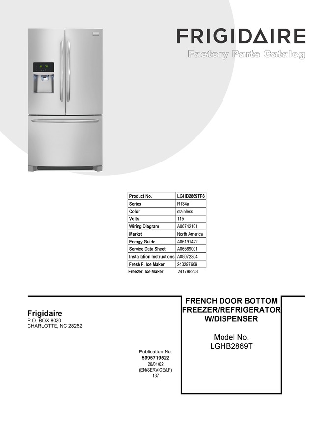 Diagram for LGHB2869TF8