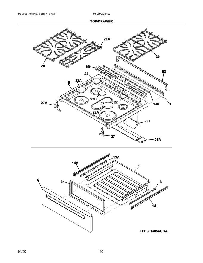 Diagram for FFGH3054UBA