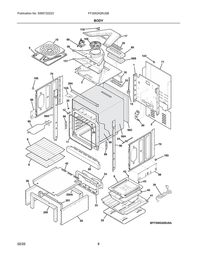 Diagram for FFGW2426USB