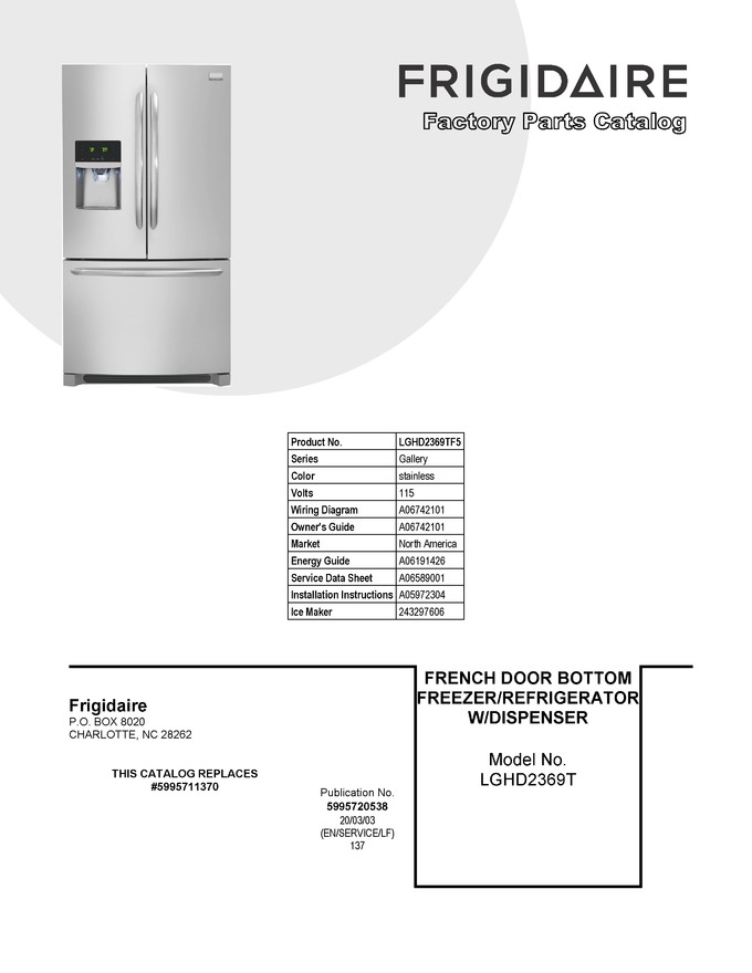 Diagram for LGHD2369TF5