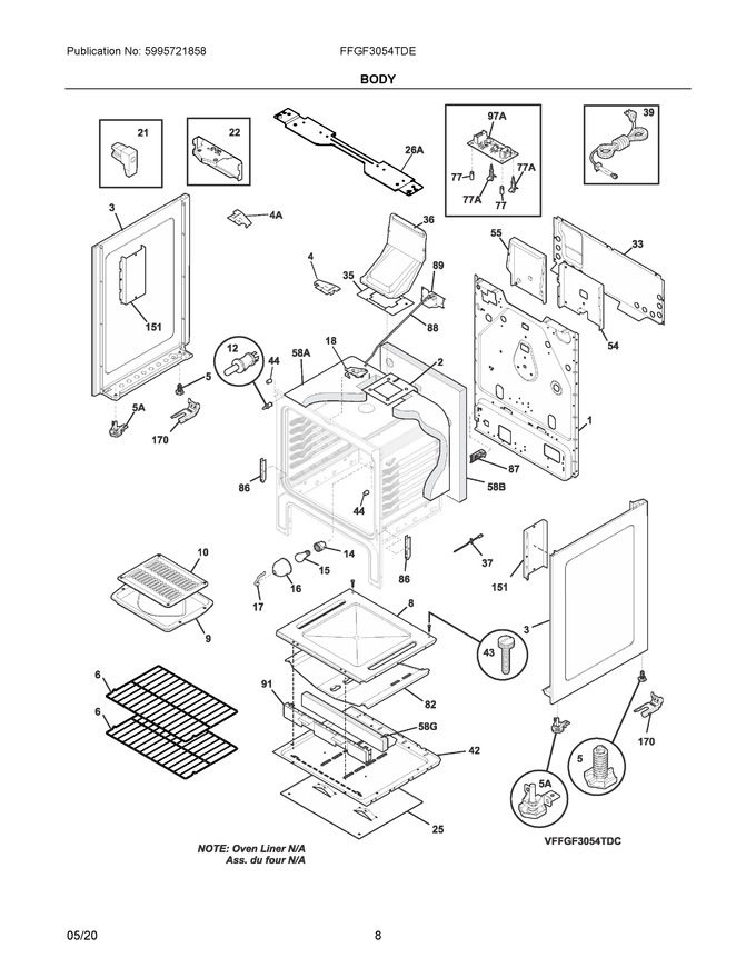 Diagram for FFGF3054TDE