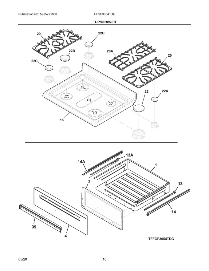 Diagram for FFGF3054TDE