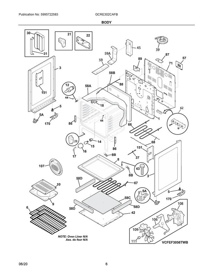 Diagram for GCRE302CAFB