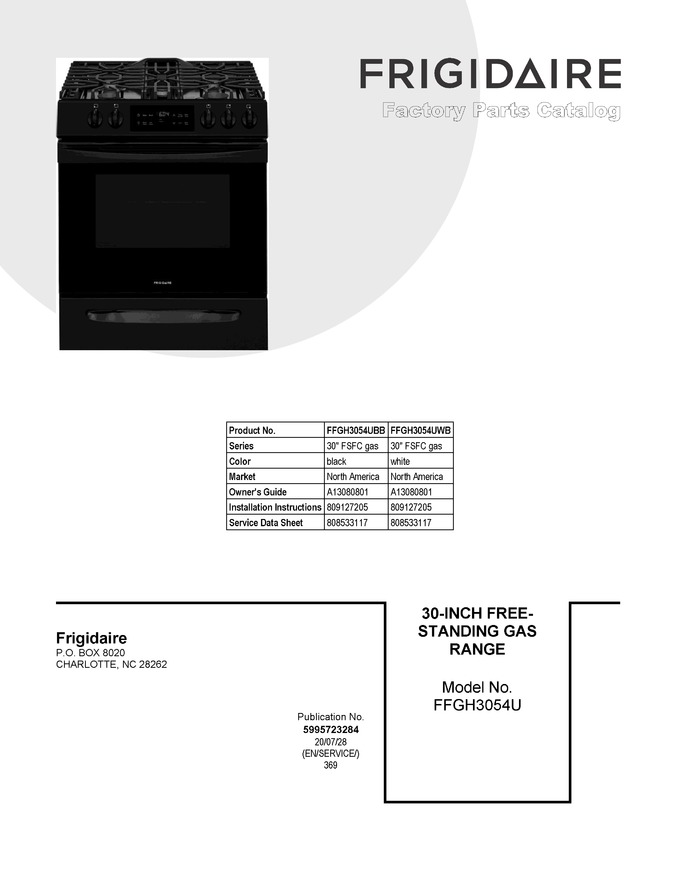 Diagram for FFGH3054UWB