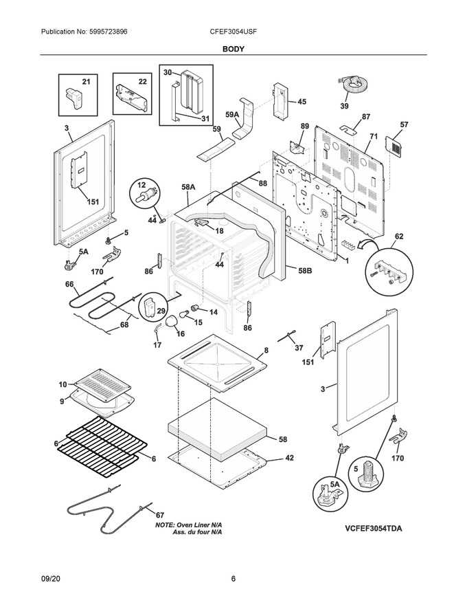 Diagram for CFEF3054USF