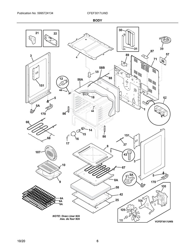 Diagram for CFEF3017UWD