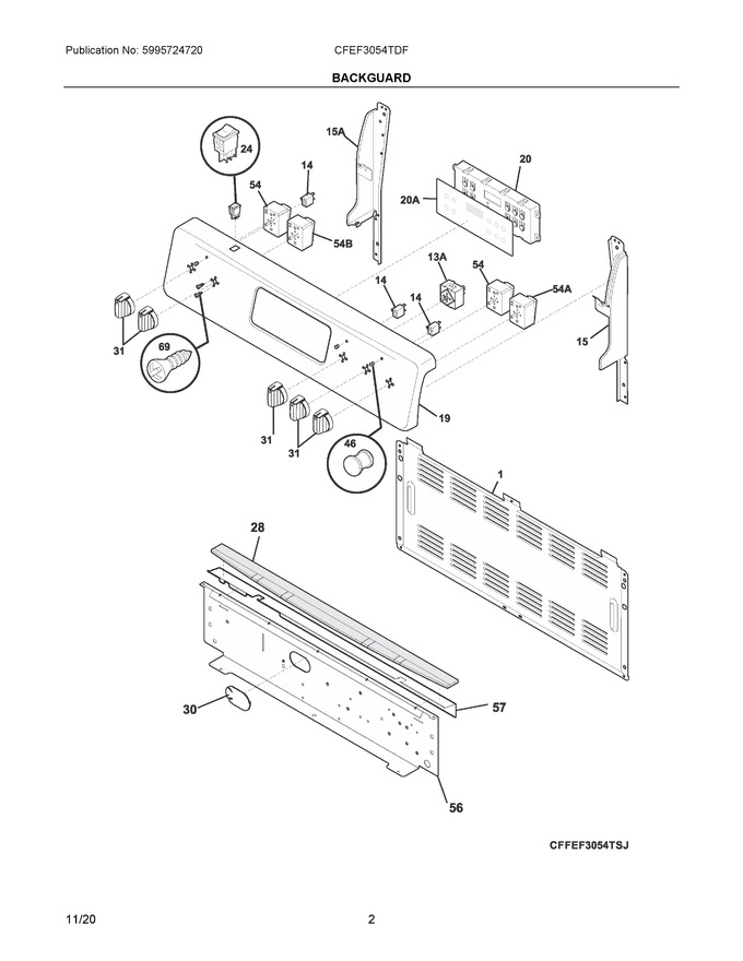 Diagram for CFEF3054TDF