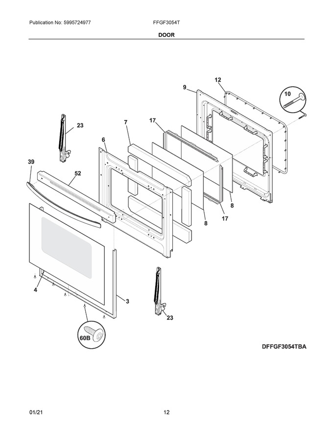 Diagram for FFGF3054TWG