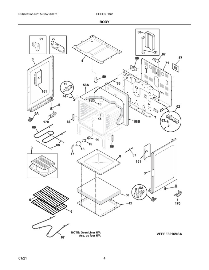 Diagram for FFEF3016VBD