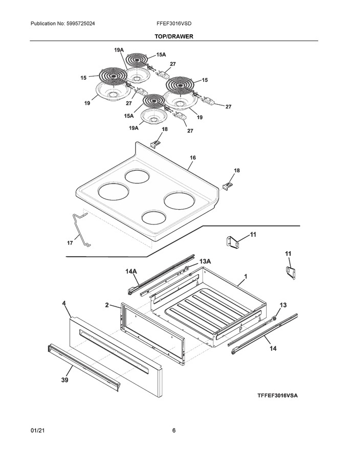 Diagram for FFEF3016VSD