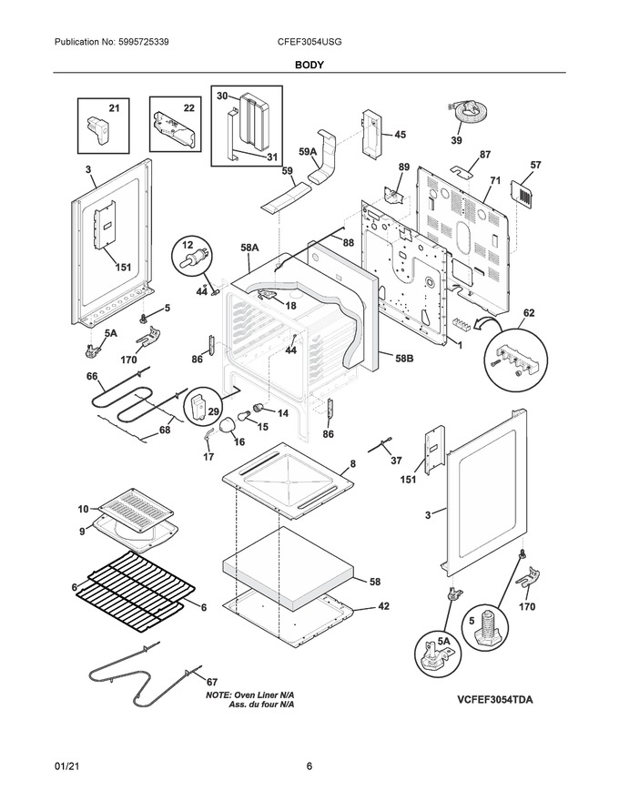 Diagram for CFEF3054USG