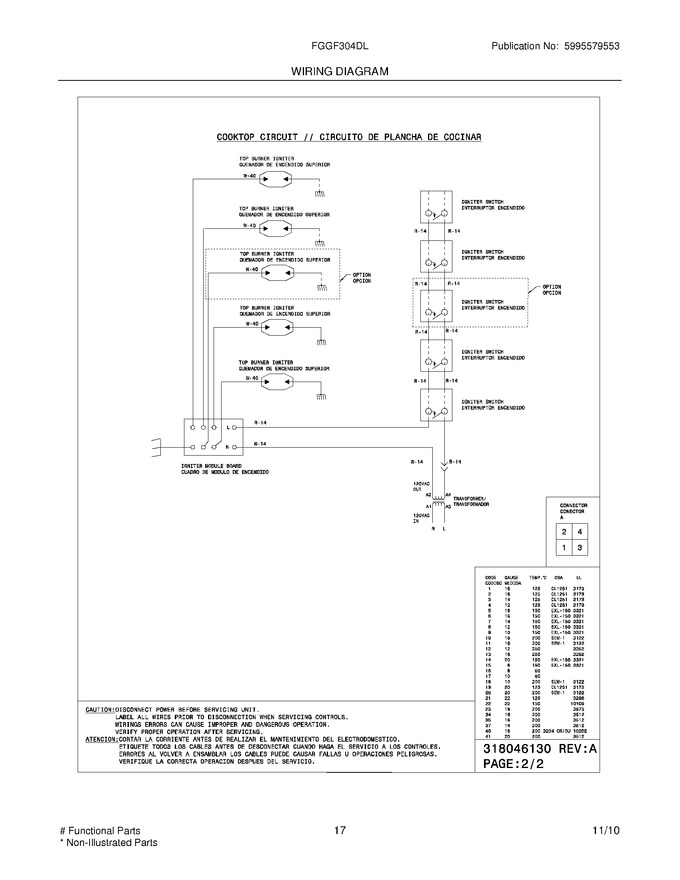 Diagram for FGGF304DLW1