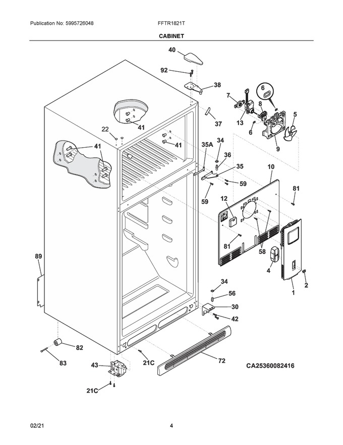 Diagram for FFTR1821TSB