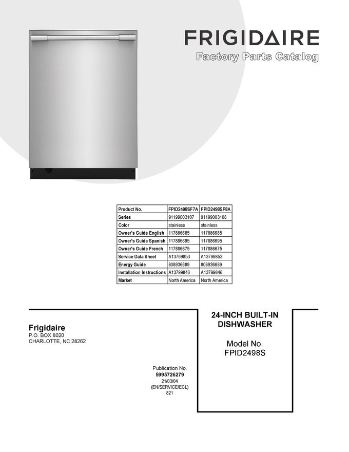 Diagram for FPID2498SF8A