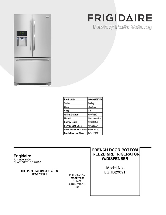 Diagram for LGHD2369TF8