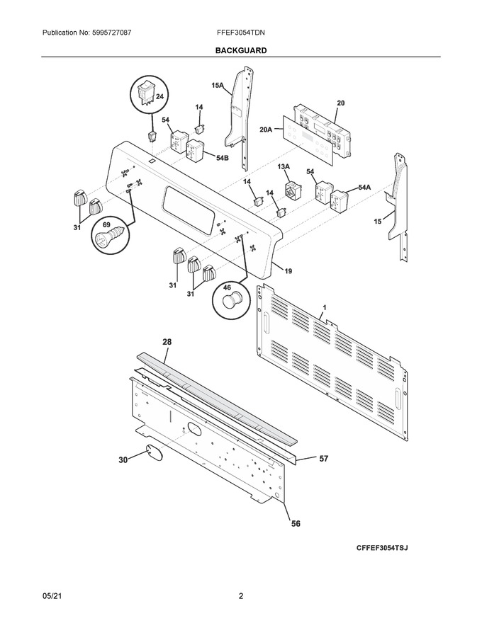 Diagram for FFEF3054TDN