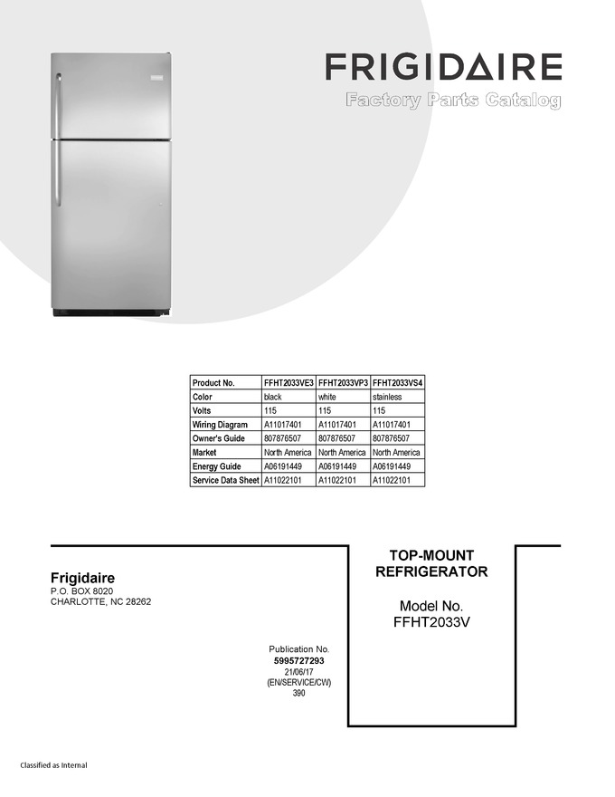 Diagram for FFHT2033VE3